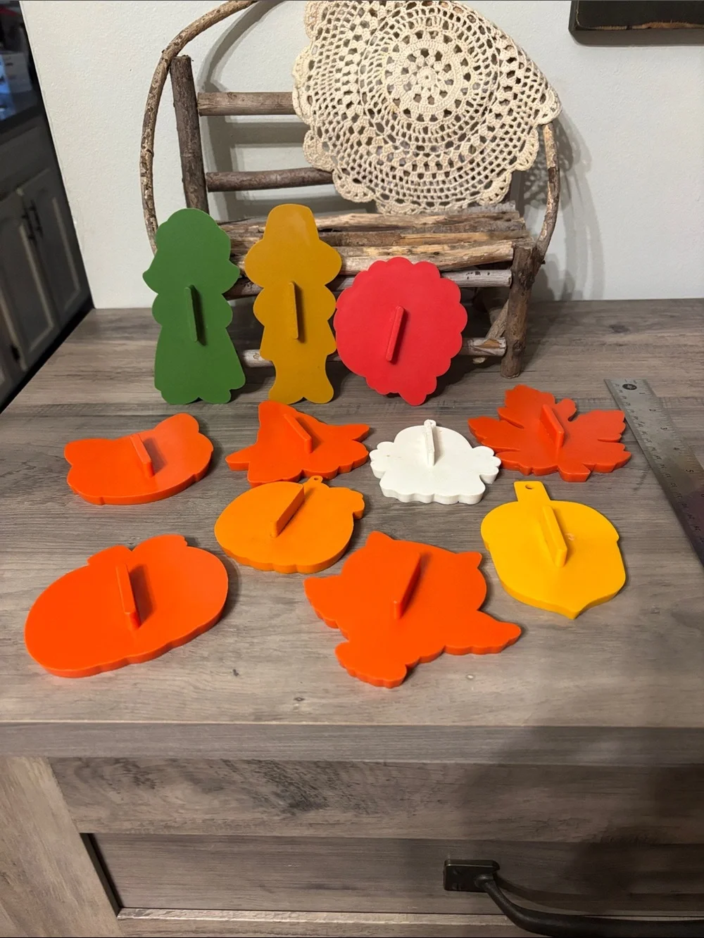 11 Vintage Halloween Thanksgiving Fall  Cookie Cutter Set Hallmark Plastic